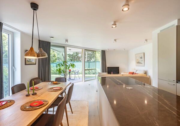 Gelijkvloerse verd. + tuin te koop in Merelbeke